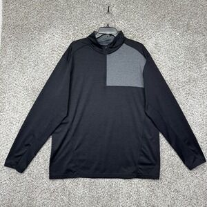 Walter Hagen Performance Quarter Zip Pullover Men's  XL Black Gray Golf Active
